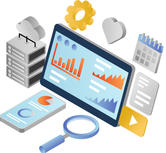 データ活用とシステム刷新のイメージイラスト